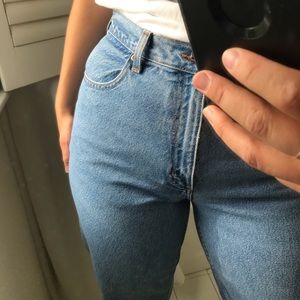 L.L. Bean light wash mom jeans size 12 vintage